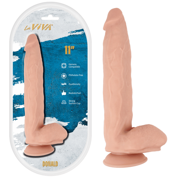 La Viva Aussie Dongs Donald 11" Dildo Flesh