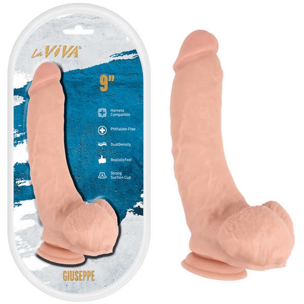 La Viva Aussie Dongs Giuseppe 9" Dildo Flesh