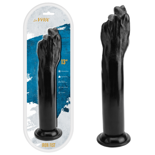 La Viva Iron Fist 13" Fisting Dildo Black