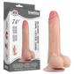 Lovetoy 7" Sliding Skin Dual Layer Dong (Flesh)