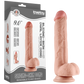 Lovetoy 9" Sliding Skin Dual Layer Dong (Flesh)