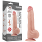 Lovetoy 11.5" King Sized Sliding Skin Dual Layer Dong (Flesh)