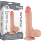 Lovetoy 7.5" Sliding Skin Dual Layer Dong (Flesh)
