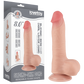 Lovetoy 8" Sliding Skin Dual Layer Dong (Flesh)