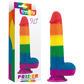 Lovetoy Prider 9" Rainbow Dildo
