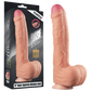 Lovetoy Nature Cock King Sized 11" Dual Layered Platinum Silicone Cock (Flesh)