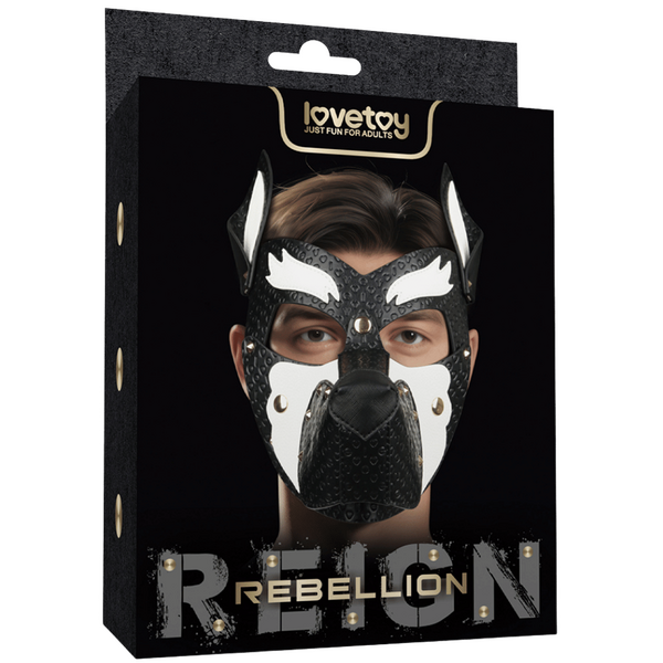 Lovetoy Rebellion Reign Howl Pup Mask (Black/White)