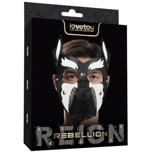 Lovetoy Rebellion Reign Howl Pup Mask (Black/White)