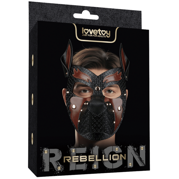 Lovetoy Rebellion Reign Howl Pup Mask (Black/Red)