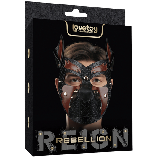 Lovetoy Rebellion Reign Howl Pup Mask (Black/Red)