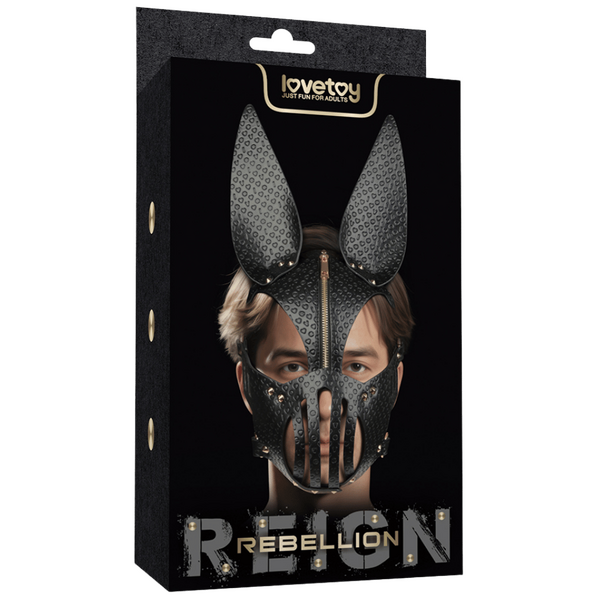 Lovetoy Rebellion Reign Dark Bunny Mask (Black)