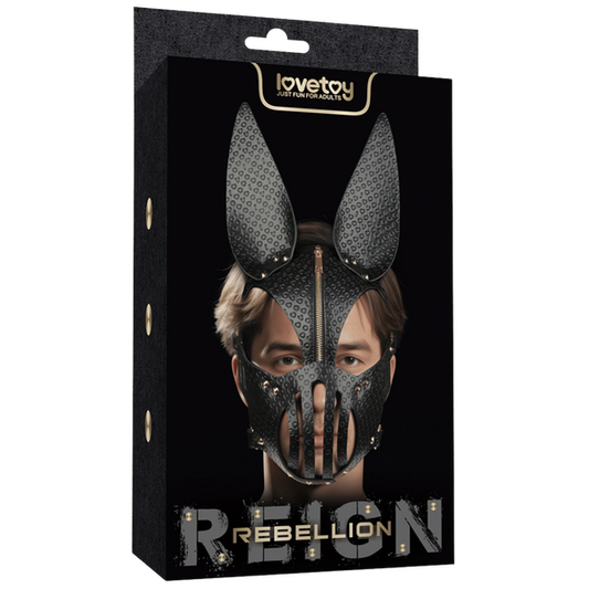 Lovetoy Rebellion Reign Dark Bunny Mask (Black)