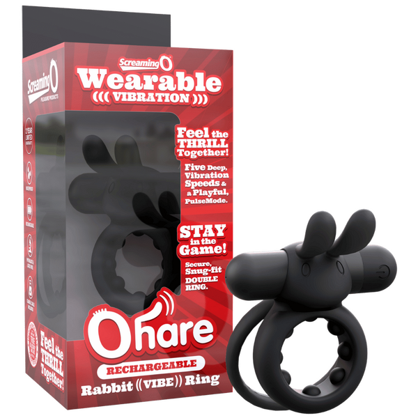 ScreamingO OHare Couples Vibrating Ring - Black