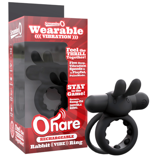 ScreamingO OHare Couples Vibrating Ring - Black