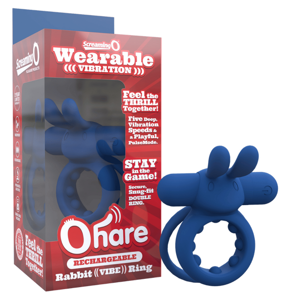 ScreamingO OHare Couples Vibrating Ring - Blue