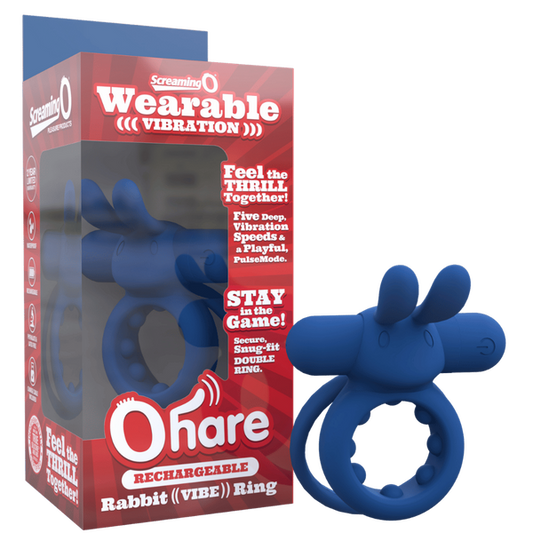 ScreamingO OHare Couples Vibrating Ring - Blue