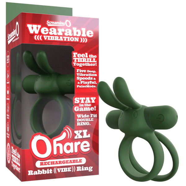 ScreamingO OHare XL Couples Vibrating Ring - Green
