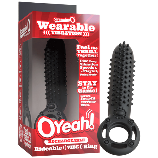 ScreamingO OYeah Couples Vibrating Ring - Black