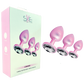 SXE Stainless Steel Comfort 3 Pc Butt Plug Set