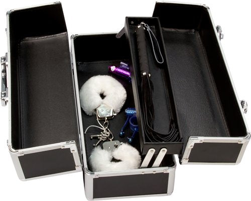 The Toy Chest Vibrator Sex Toy Case Storage - Large Black 15"x 8"x 7"