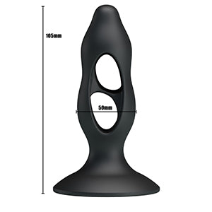Pretty Love Butt Plug Silicone 4.1" x 1.3" Black