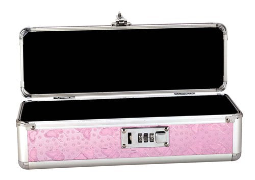 The Toy Chest - Small Lockable Vibrator Sex Toy Case Pink 30.5cm x 10cm x 10cm