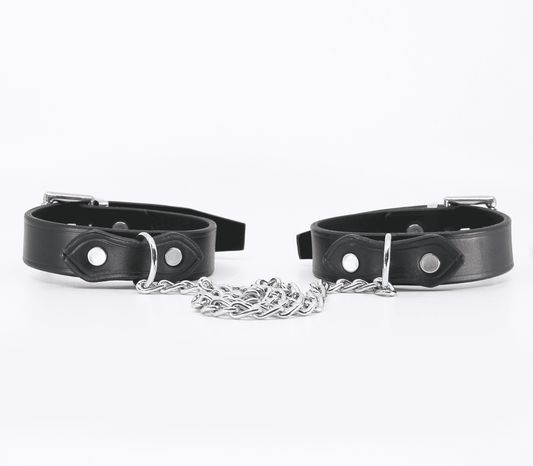 Love In Leather Leather Ankle Restraints.