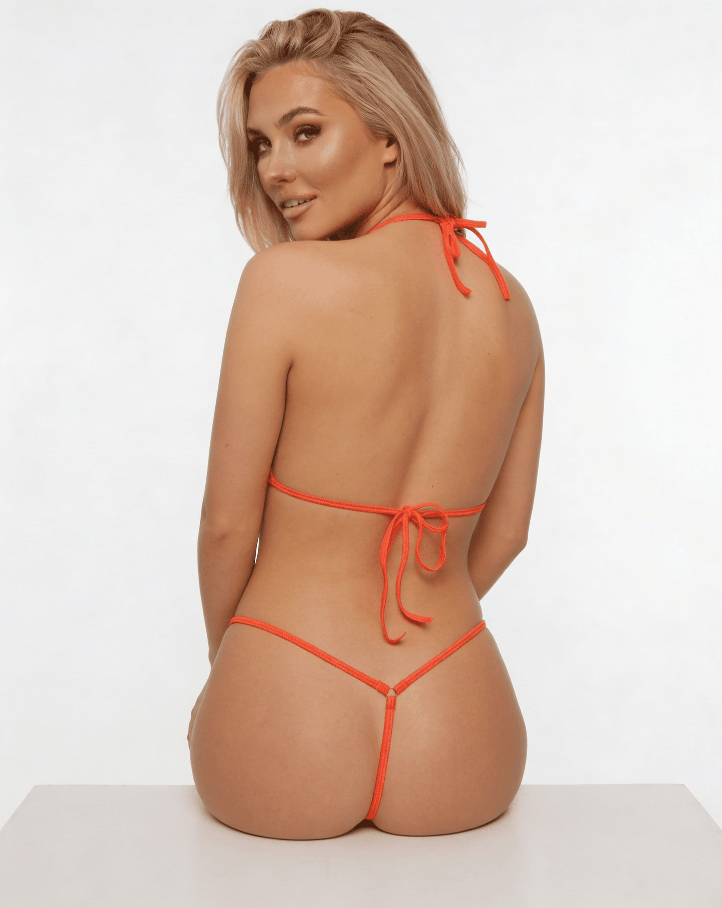 Love In Leather BIK002 Spandex Fabric Micro Bikini One Size - MULTIPLE COLOURS