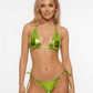Love In Leather BIK003 Metallic Micro Bikini One Size - MULTIPLE COLOURS