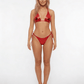 Love In Leather BIK003 Metallic Micro Bikini One Size - MULTIPLE COLOURS
