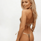Love In Leather BIK004 Metallic Micro Bikini One Size - MULTIPLE COLOURS