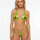 Love In Leather BIK004 Metallic Micro Bikini One Size - MULTIPLE COLOURS