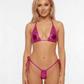 Love In Leather BIK004 Metallic Micro Bikini One Size - MULTIPLE COLOURS