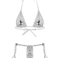 Love In Leather BIK004 Metallic Micro Bikini One Size - MULTIPLE COLOURS