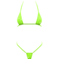 Love In Leather BIK005 Rhinestone Embellished Micro Bikini One Size - MULTIPLE COLOURS