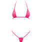 Love In Leather BIK005 Rhinestone Embellished Micro Bikini One Size - MULTIPLE COLOURS