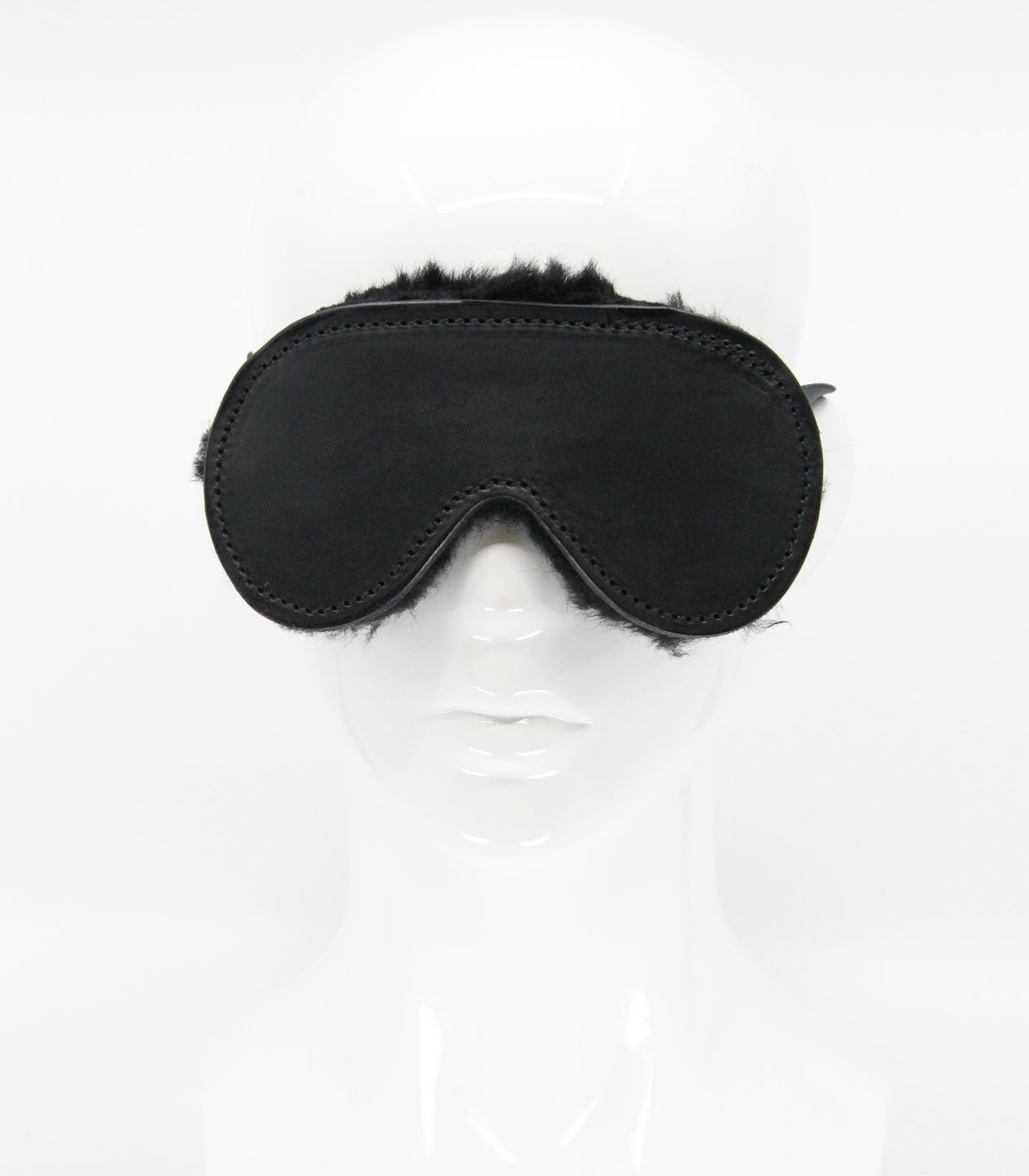 Love In Leather Sheepskin Lined Blindfold BLI004