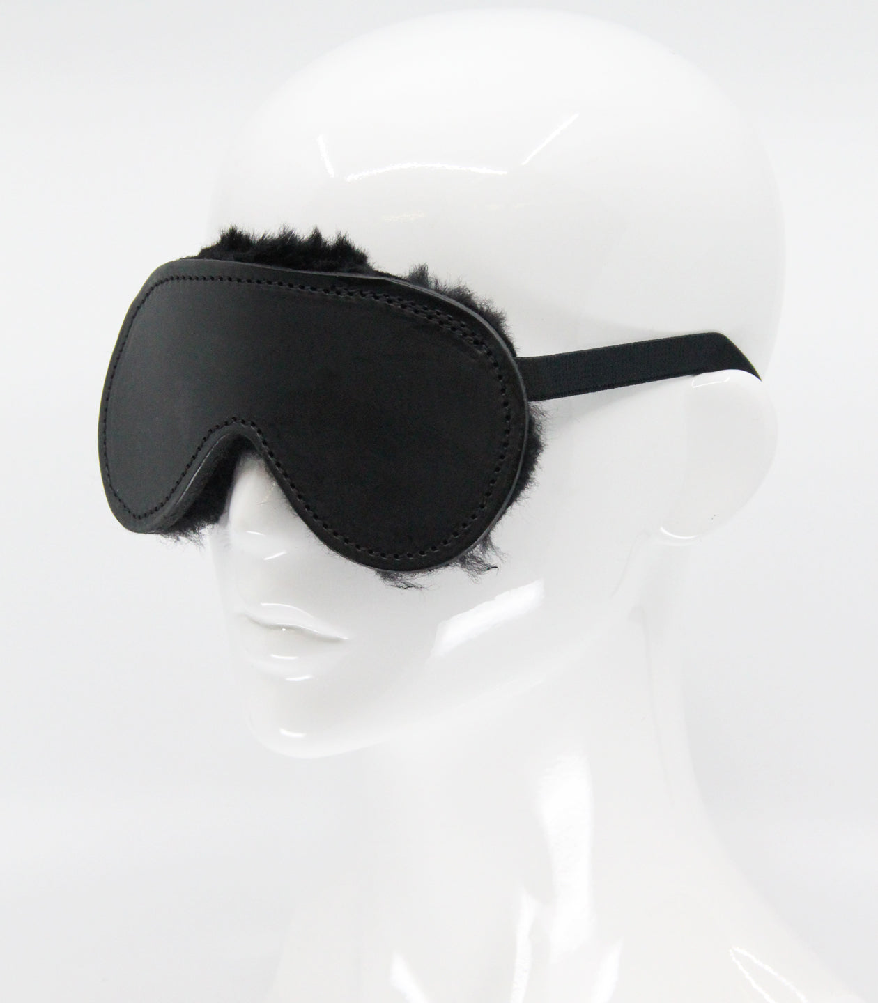 Love In Leather Sheepskin Lined Blindfold BLI004