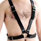 Love In Leather Unlined Half Body Leather Brace BRA002
