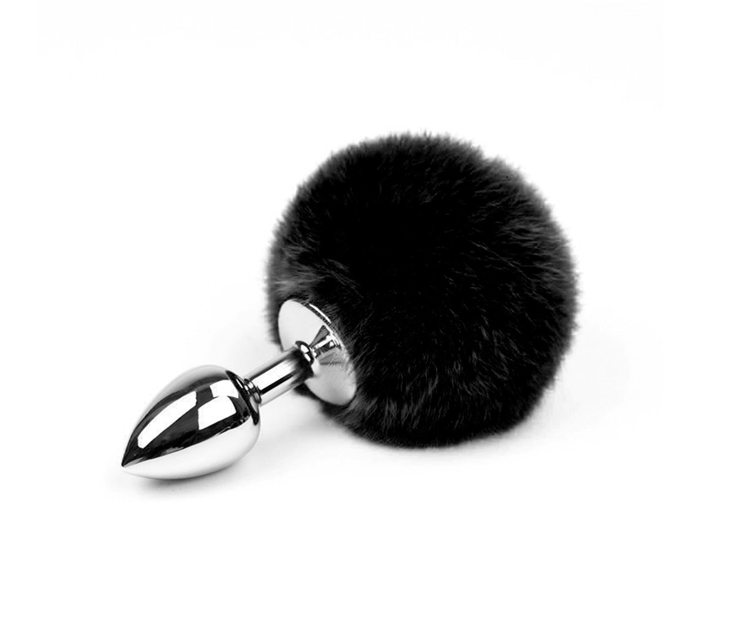 Love In Leather Bunny Tail Butt Plug - MULTIPLE COLOURS