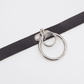 Love In Leather Faux Leather Collar With Single Press Stud Closure