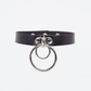 Love In Leather Faux Leather Collar With Single Press Stud Closure