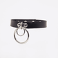 Love In Leather Faux Leather Collar With Single Press Stud Closure