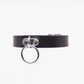 Love In Leather Faux Leather Collar With Double Sided Buckle Closure