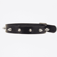 Love In Leather Faux Leather Collar With Silver Dog Spikes