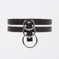 Love In Leather Faux Leather Collar With Double Strap Design
