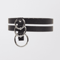 Love In Leather Faux Leather Collar With Double Strap Design