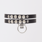 Love In Leather Faux Leather Collar With Double Strap Design