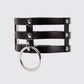 Love In Leather Faux Leather Collar With Triple Strap Design
