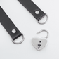 Love In Leather Faux Leather Collar With Functional Heart Padlock